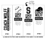 Baseball Bat Mug - Coach’s Gift