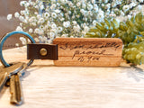 Koa Wood Keepsake Keychain
