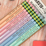 Travis + Taylor Engraved Pencil Set