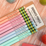 Engrave Your Name Pencil Sets