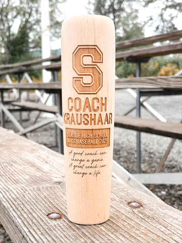 Baseball Bat Mug - Coach’s Gift