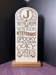 Addams Family Personalized Halloween Sign