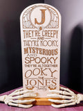 Addams Family Personalized Halloween Sign