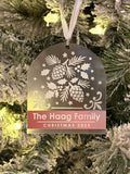 Personalized Winterscapes Christmas Ornament
