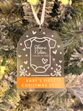 Personalized Baby’s First Christmas Ornament