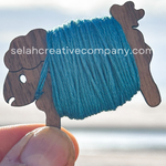 Wooden Sheep Bobbin Set