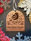 Personalized Winterscapes Christmas Ornament