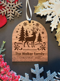 Personalized Winterscapes Christmas Ornament