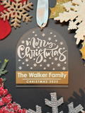 Personalized Merry Christmas Christmas Ornament