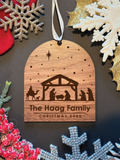 Personalized Nativity Ornament