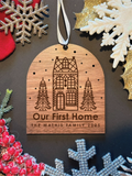 Personalized Our First Home Christmas Ornament