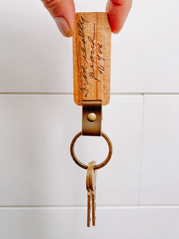 Koa Wood Keepsake Keychain