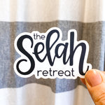 The Selah Retreat vinyl sticker